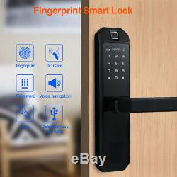 Fingerprint Door Lock Smart Biometric Electronic Password Card Padlock Keyless
