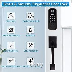 Fingerprint Door Lock with Handles, Keyless Entry Door Lock, Smart Door Lock