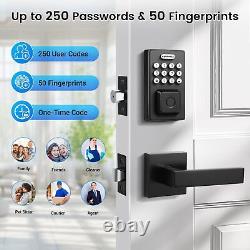 Fingerprint Door Lock with Lever Handle, Smart Door Lock, Keyless Entry Door