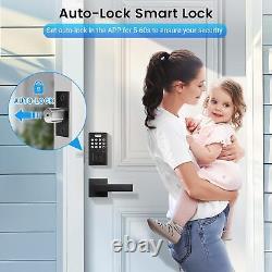 Fingerprint Door Lock with Lever Handle, Smart Door Lock, Keyless Entry Door