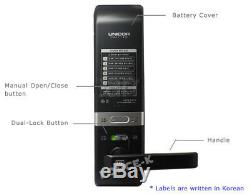Fingerprint Doorlock Unicor UN-9000BS-F Smart Digital Keyless Lock Passcode+RFID
