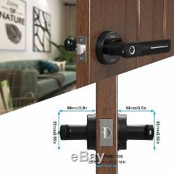 Fingerprint Electric Smart Door Lock Biometric Keyless Entry Door Handle IN HAND