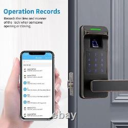 Fingerprint Keyless Entry 5 in 1 Smart Door Lock with Touchscreen Keypad
