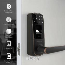 Fingerprint Keyless Entry Smart Door Lock with Electronic Touchpad Smart Phone App