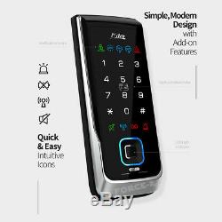 Fingerprint Keyless Lock Milre MI-500F Smart Digital Doorlock Passcode+RFID 3Way
