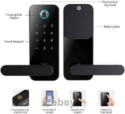 Fingerprint Lock with Bluetooth Tuya Smart App Stainless Steel Door keyless Lock