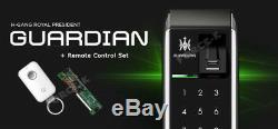 Fingerprint Remote Control Smart Door Lock Guardian TM900 Keyless Lock Pin+RFID