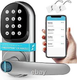 Fingerprint Smart Door Lock Keyless Entry Digital Door Lock with handle