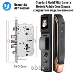 Fingerprint Smart Door Lock With Camera Digital Password Electronic Lock Remote