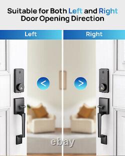 Fingerprint Smart Locks with Handle Set, App Control Keyless Entry Door Lock