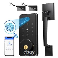 Fingerprint Smart Locks with Handle Set, App Control Keyless Entry Door Lock