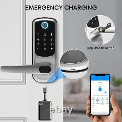 Fingerprint Smart Security Door Lock with Handle WiFi APP Keyless Entry Deadbolt