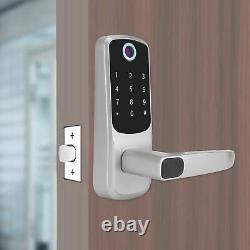 Fingerprint Touchscreen Keyless Smart Door Lock Password Entry Handle Lock Set