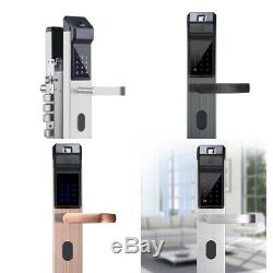 Fingerprint and Touchscreen Keyless Smart Door Lock, Fit 40-110mm Thick Door