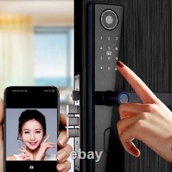 Fingerprint door lock smart keyless padlock with camera