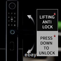 Fingerprint door lock smart keyless padlock with camera