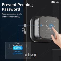 Fingerprint lock Wooden door Electronic Lock Keyless entry Fingerprint Smart Lo