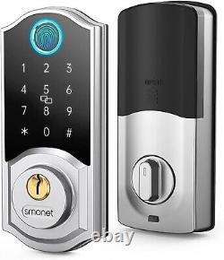 Front Door Lock Set Fingerprint Keyless Entry Smart Deadbolt Digital Keypad Lock