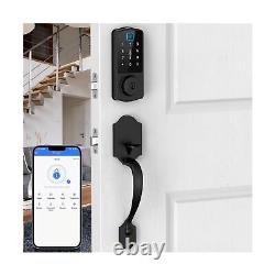 Front Door Lock Set, KPP Smart Lock, 8-in-1 Keyless Entry Door Lock, Fingerpri