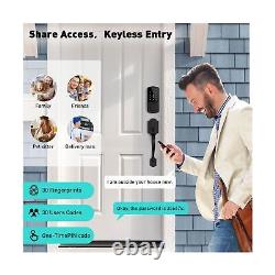 Front Door Lock Set, KPP Smart Lock, 8-in-1 Keyless Entry Door Lock, Fingerpri