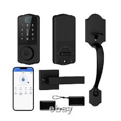 Front Door Lock Set, KPP Smart Lock, 8-in-1 Keyless Entry Door Lock, Fingerpri