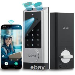 G1 Video Smart Lock with Camera&Doorbell, 6-in-1 Keyless Entry Door Lock with App