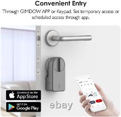 GIMDOW Smart Lock, Keyless Entry Door Lock with AES 128-bits Encrypted, Extra