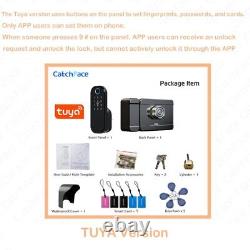 Gate Automatic Lock Fingerprint Waterproof Lock Remote Control Keyless Smart