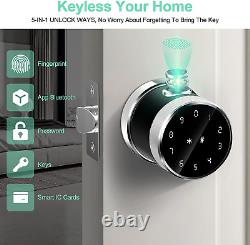 Geek Smart Door Lock, Fingerprint Door Lock Keyless Entry Door Lock with Keypad