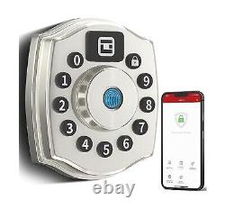 GeekTale Keyless Entry Door Lock-Fingerprint Door Lock Smart Door Lock with K
