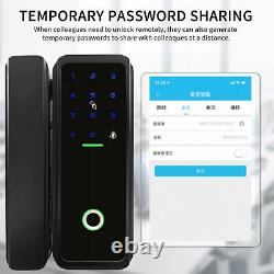 Glass Door Smart Electronic Lock Fingerprint APP Password IC Card NFC Keyless