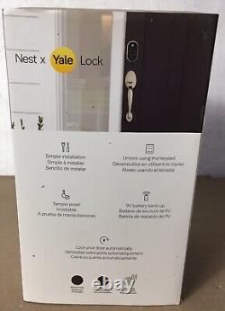 Google Nest x Yale Lock Tamper-Proof Smart Lock Keyless Entry, Satin Nickel