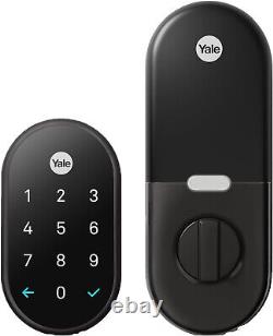 Google Nest x Yale Lock Tamper-Proof Smart Lock for Keyless Entry Black