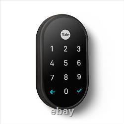 Google Nest x Yale Lock Tamper-Proof Smart Lock for Keyless Entry Black