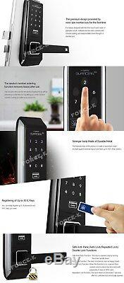 H-GANG TS700 Keyless Locks Smart Digital Doorlock Pin+4RFID+Remote Control Set