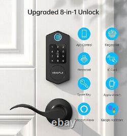 HEANTLE Front Door Lock Set Fingerprint Keyless Entry Smart Deadbolt Keypad Lock