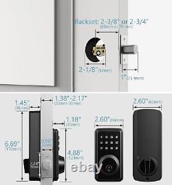 HOTATA Keyless Entry Door Lock with Keypad, Smart Electronic Deadbolt Lock