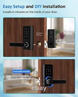 HOTATA Smart Lock 6-in-1 Keyless Entry Door Lock Fingerprint Bluetooth Code I