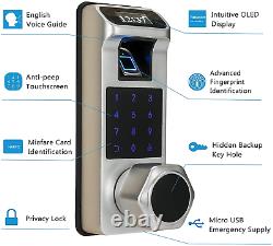 Harfo K1 Fingerprint Door Lock, Keyless Entry Door Lock, Smart Door Lock, Keypad Lo