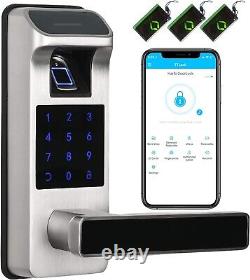 Heavy Duty Smart Door Lock 5-in-1 Keyless Entry with Fingerprint & Wi-Fi