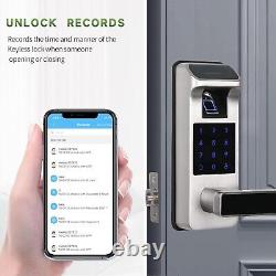 Heavy Duty Smart Door Lock 5-in-1 Keyless Entry with Fingerprint & Wi-Fi