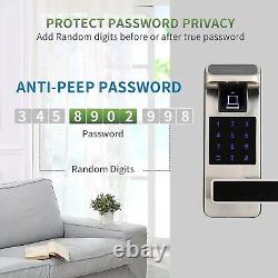 Heavy Duty Smart Door Lock 5-in-1 Keyless Entry with Fingerprint & Wi-Fi