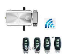 Home Door Lock Kit 4 x Remote Control Keyless Entry Electronic Lock Smart Wire