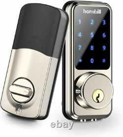 Hornbill Smart Lock Keyless Entry Deadbolt Door Lock Digital Bluetooth NEW 2022