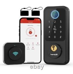 Hornbill Wi-Fi Smart Deadbolt Lock, Keyless Entry Door Lock Fingerprint, Keypad