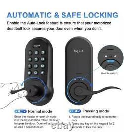Hugolog Smart Electronic Lever Door Lock Keyless Entry Keypad Or Key Black