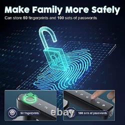IRONZON Fingerprint Smart Door Lock Door Knob with Keypad Keyless Entry Door