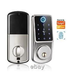 Keyless Deadbolt Smart Door Lock Fingerprint IC Card Key WIFI Mechanical Home