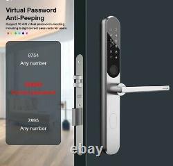 Keyless Electronic Smart Door Lock Keypad Fingerprint Password Front Door Entry