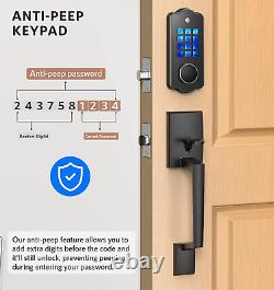 Keyless Entry Door Lock Deadbolt Smart Door Lock with anti Peeping Keypad, 20